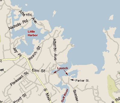 Map to Cohasset Harbor